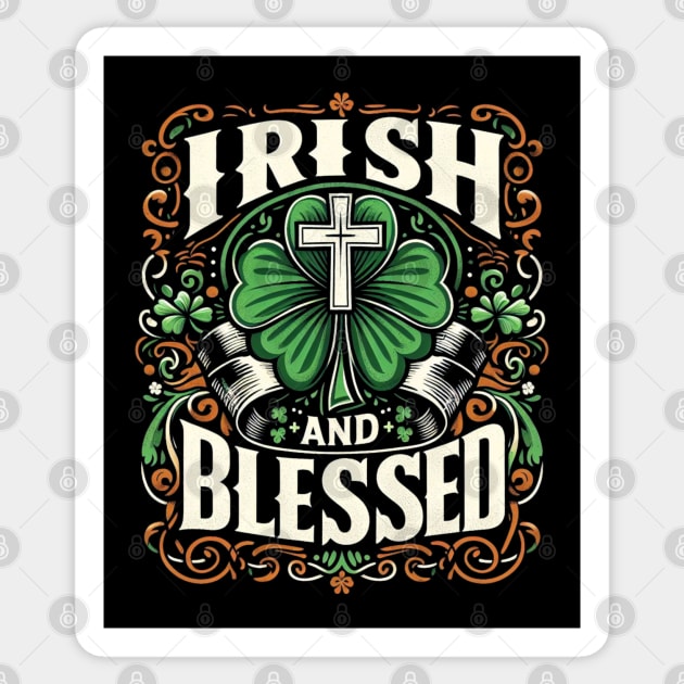 Irish and blessed Sticker by Praiseworthy Essentials